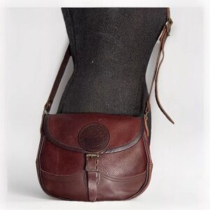 Classic Brown Leather Crossbody Saddle Bag Duluth Pack